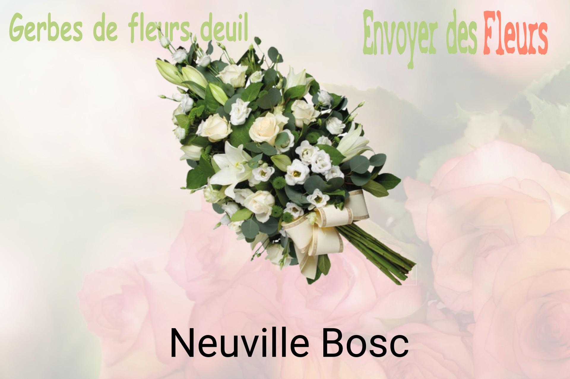 Gerbe de fleurs de deuil livrée à Neuville-Bosc